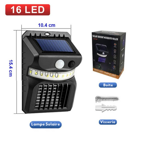 Anti moustiques Solaire extérieur 16 LED