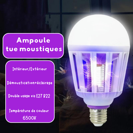 Ampoule Anti-Moustiques 2-en-1