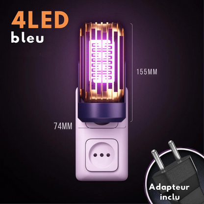 Prise 4 LED piège moustiques