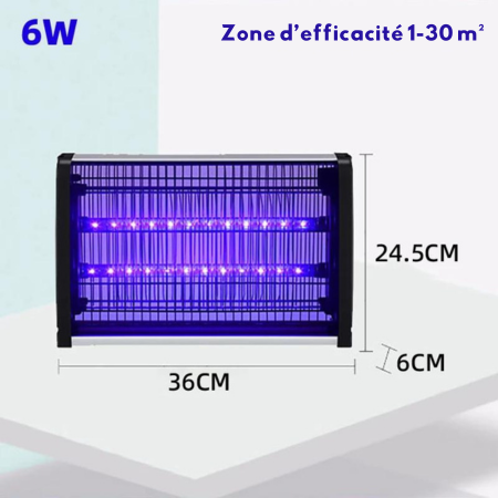 Modèle 6W rampe électrique élimine moustiques 