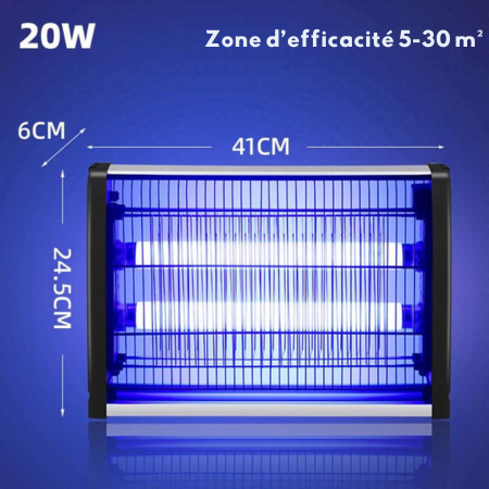 Modèle  20W rampe électrique anti moustiques  efficacité maximum