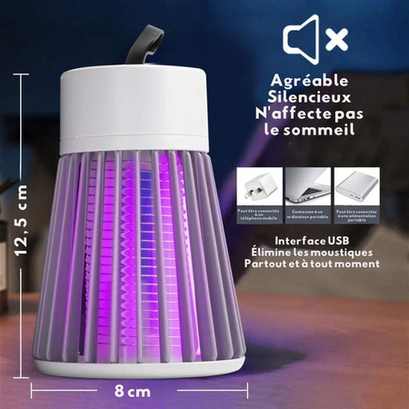 Lampe tue moustique portative