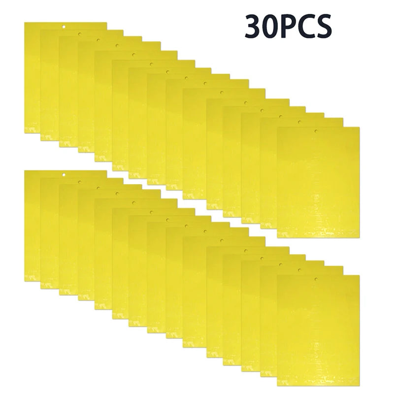 Piège collant jaune, élimine mouches et insectes par 30