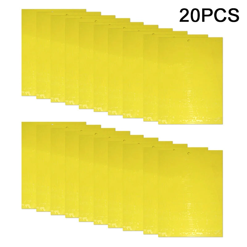 Piège collant jaune, élimine mouches et insectes par 20