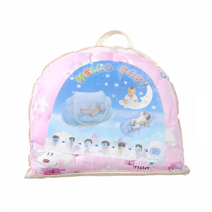 Moustiquaire Bébé Pliable avec Oreiller Coton