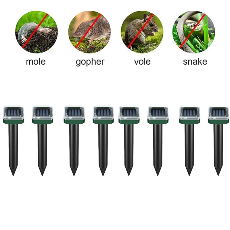 Répulsif ultrason solaire tous nuisibles du jardin