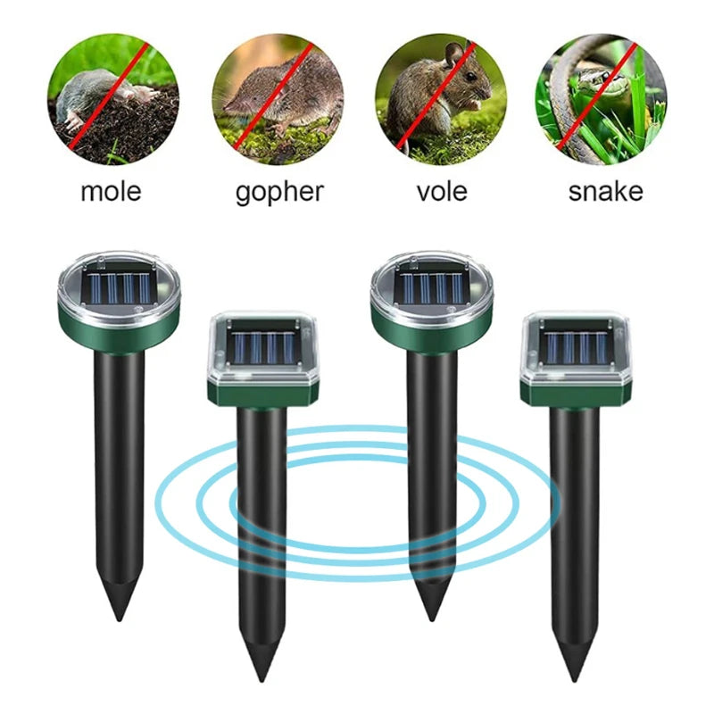 Répulsif ultrason solaire nuisibles extérieur jardin