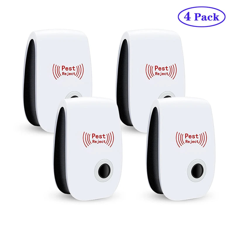 Boîtiers à Ultrasons Anti Nuisibles lot de 4