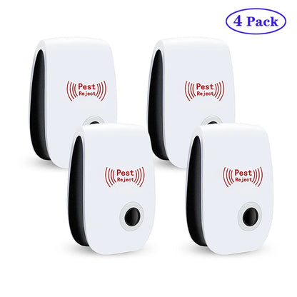 Boîtiers à Ultrasons Anti Nuisibles lot de 4